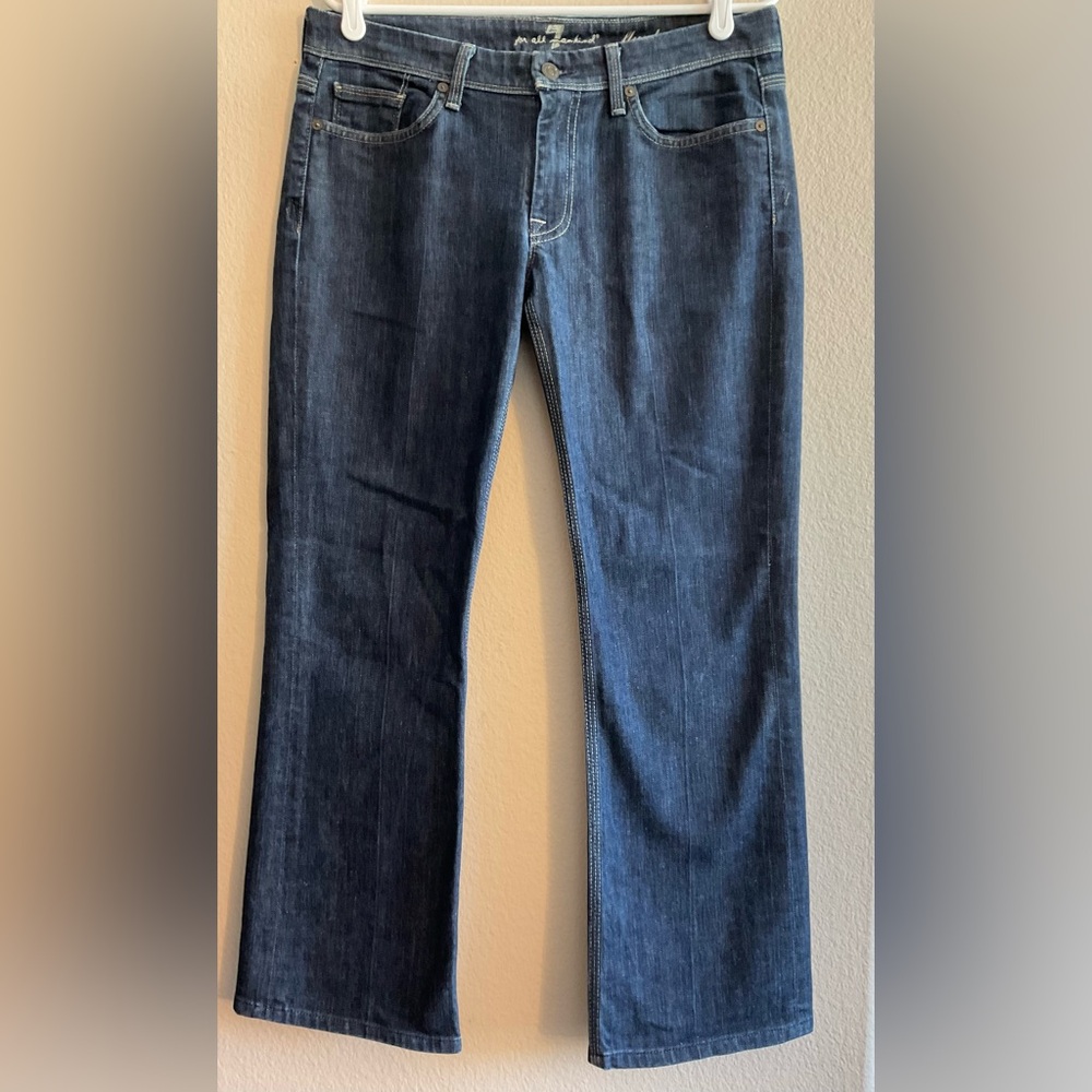 7 For All Mankind Flynt Women’s Bootcut Blue Denim Jeans size 31‎